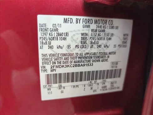 Used 2011 Ford Edge Limited w/ 301A Rapid Spec Order Code FWD image 26