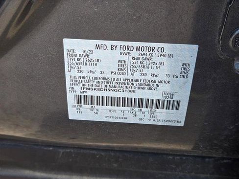 Certified 2022 Ford Explorer XLT w/ Equipment Group 202A AWD/4WD image 15