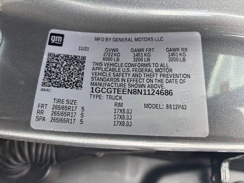 Certified 2022 Chevrolet Colorado ZR2 AWD/4WD image 31