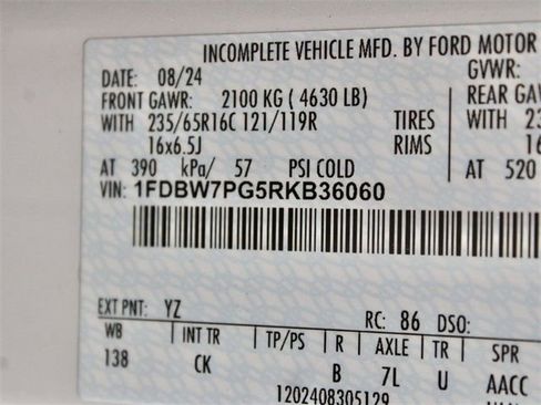 New 2024 Ford Transit 350 AWD w/ Interior Upgrade Package image 25