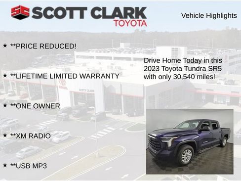 Used 2023 Toyota Tundra SR5 w/ SR5 Convenience Package AWD/4WD image 12