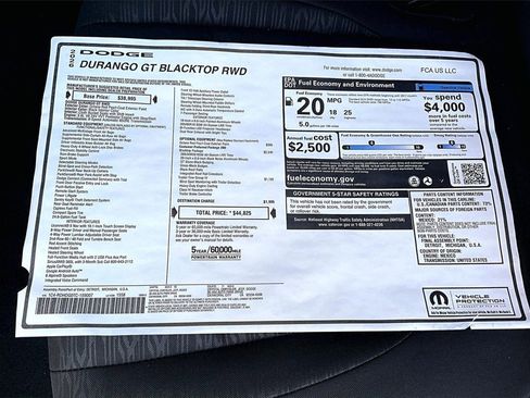 New 2026 Dodge Durango GT w/ Blacktop Package image 15