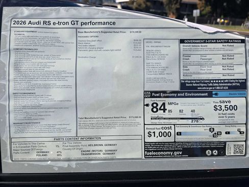 New 2026 Audi RS e-tron GT performance image 19
