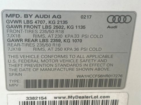 Used 2017 Audi Q3 2.0T Premium Plus w/ Premium Plus Package FWD image 6