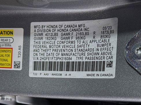 Certified 2023 Honda Civic EX image 30