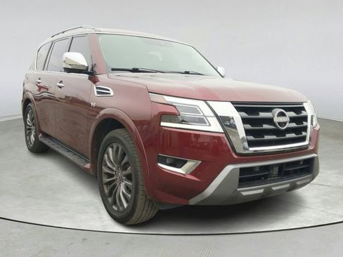 Used 2022 Nissan Armada Platinum w/ Captain's Chairs Package RWD image 1
