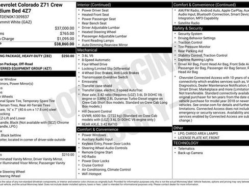 Used 2019 Chevrolet Colorado Z71 AWD/4WD image 38