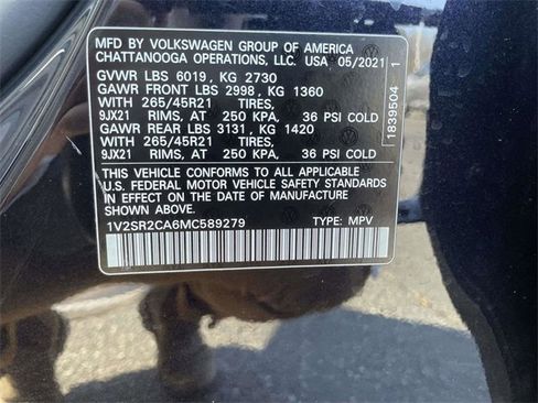 Used 2021 Volkswagen Atlas SEL R-Line image 36