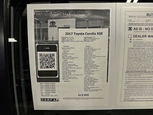 Used 2017 Toyota Corolla XSE image 13