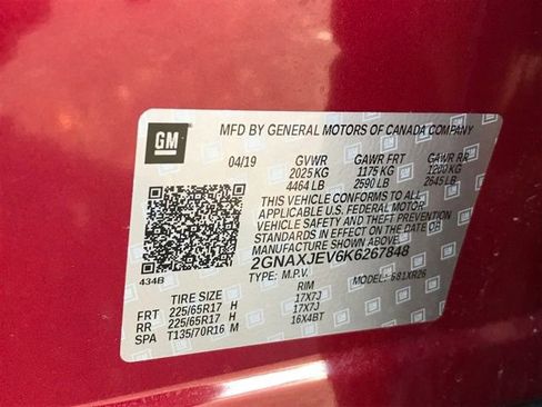 Certified 2019 Chevrolet Equinox LT w/ LPO, Floor Liner Package image 24