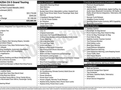 Used 2020 MAZDA CX-5 Grand Touring image 28