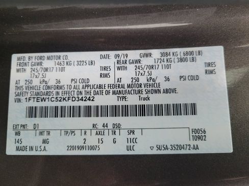 Used 2019 Ford F150 XLT w/ Equipment Group 301A Mid image 33