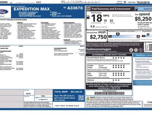 New 2026 Ford Expedition Max Platinum AWD/4WD image 14