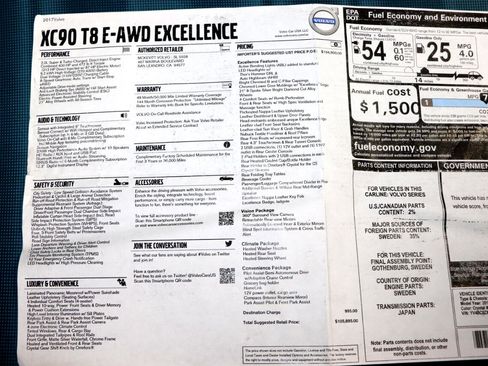 Used 2017 Volvo XC90 T8 Excellence image 65