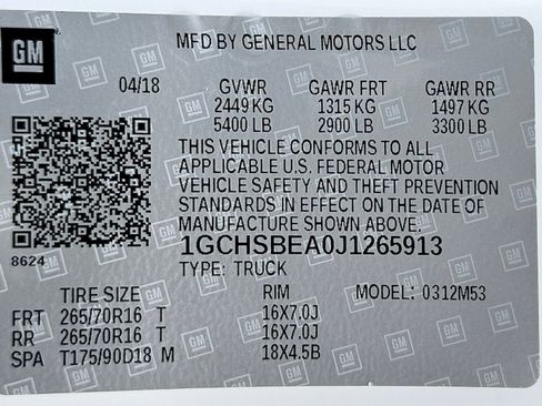 Used 2018 Chevrolet Colorado W/T w/ WT Convenience Package image 35