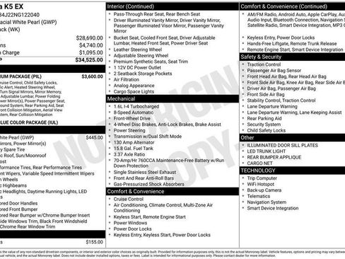Used 2022 Kia K5 EX w/ EX Premium Package FWD image 10