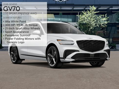 New 2026 Genesis GV70 2.5T Sport Prestige AWD/4WD image 3