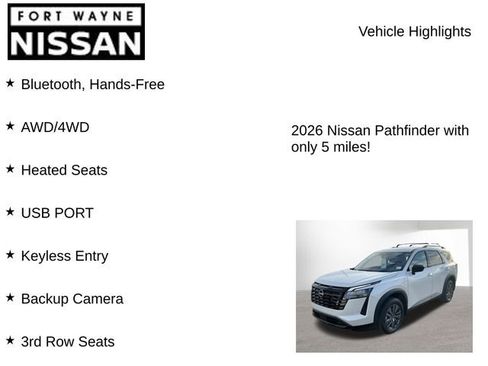 New 2026 Nissan Pathfinder SV image 8