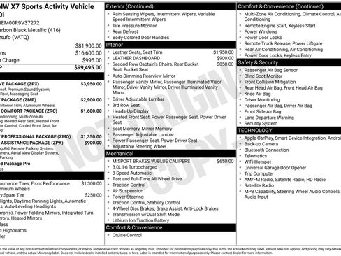 Used 2024 BMW X7 xDrive40i w/ Executive Package AWD/4WD image 24