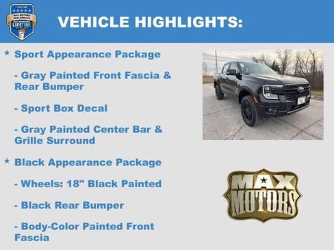 New 2025 Ford Ranger Lariat w/ FX4 Off-Road Package image 11