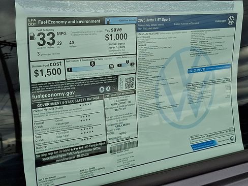 New 2026 Volkswagen Jetta Sport image 12