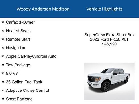 Used 2023 Ford F150 XLT w/ Equipment Group 302A High AWD/4WD image 2