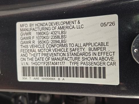 New 2026 Honda Accord LX image 19