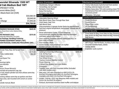 Used 2014 Chevrolet Silverado 1500 W/T w/ WT Convenience Package AWD/4WD image 2
