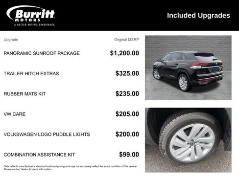 Used 2021 Volkswagen Atlas Cross Sport SE w/ Panoramic Sunroof Package AWD/4WD image 3