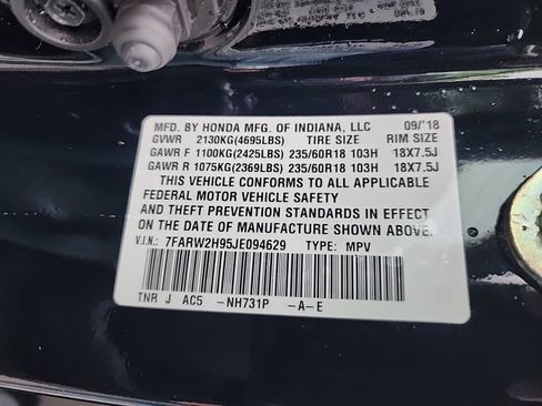Used 2018 Honda CR-V Touring image 17