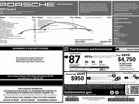New 2025 Porsche Taycan image 46