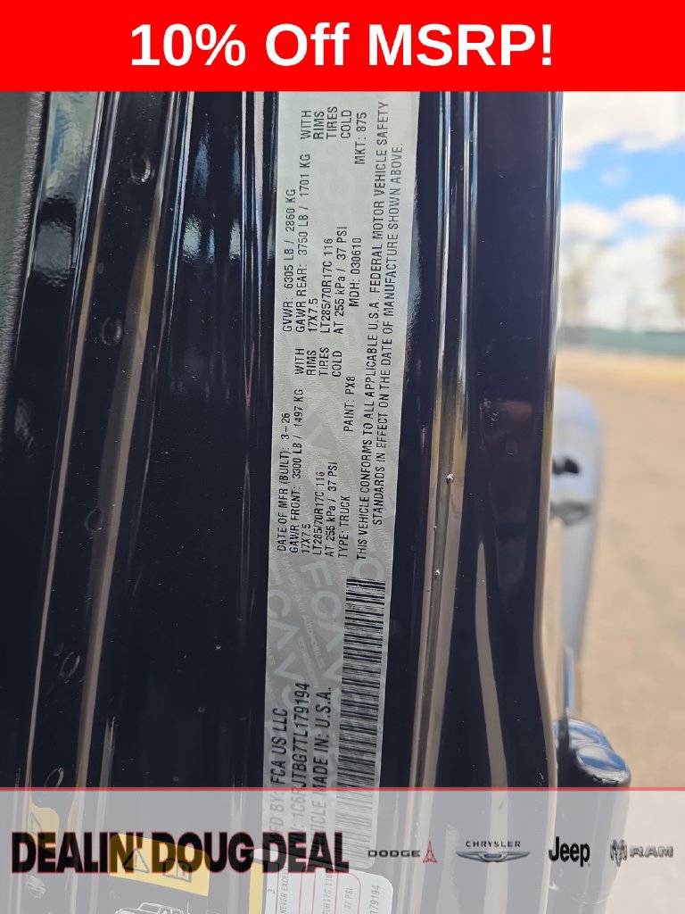 New 2026 Jeep Gladiator Sport AWD/4WD image 29