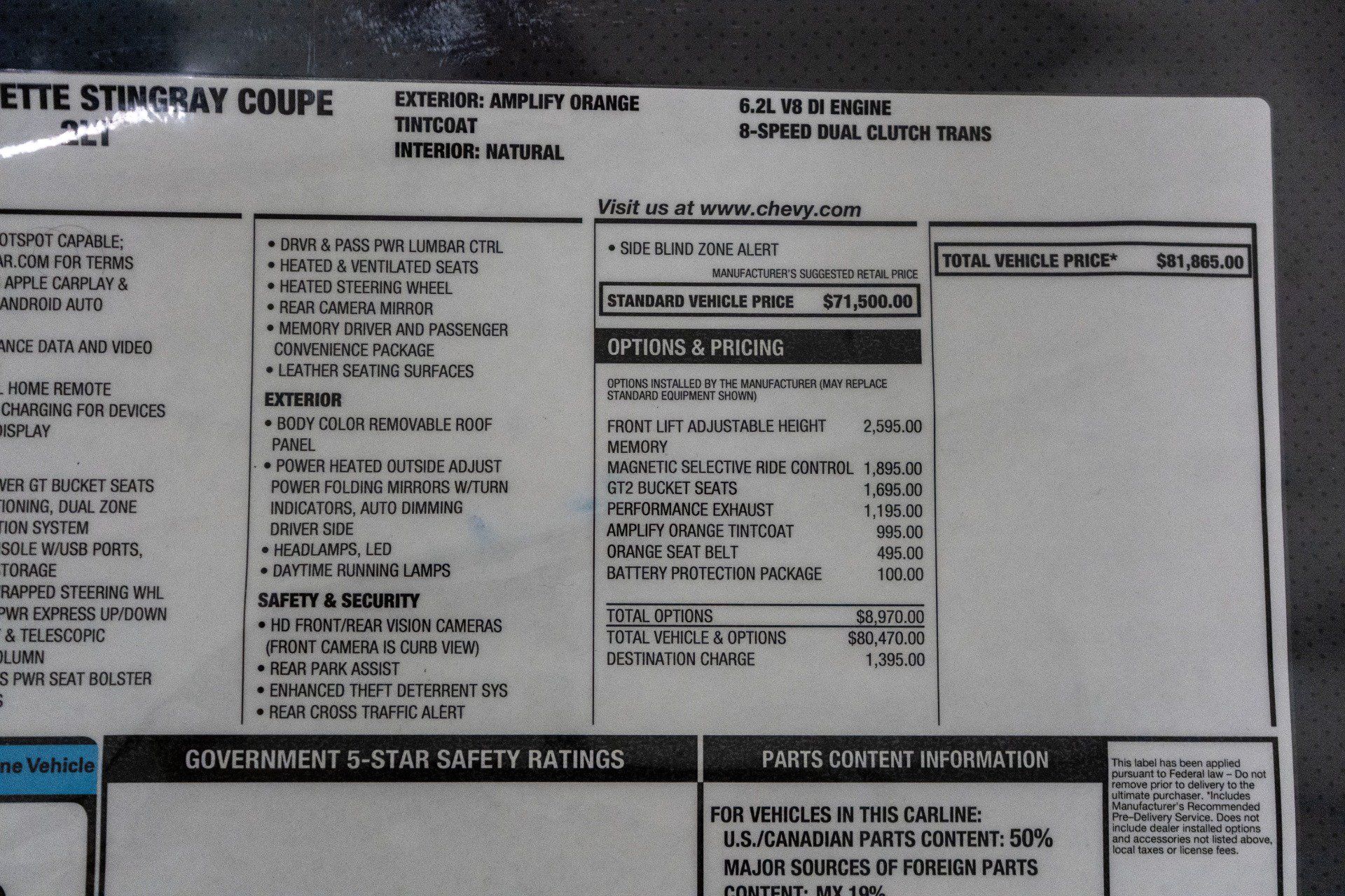 Used 2023 Chevrolet Corvette Stingray Preferred Cpe w/ Battery Protection Package RWD image 25