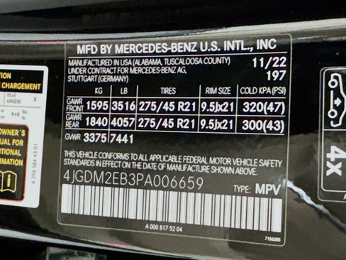 Certified 2023 Mercedes-Benz EQS 450+ 4MATIC SUV image 25