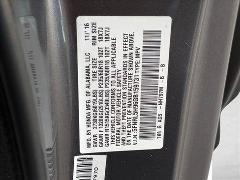 Used 2016 Honda Odyssey Touring Elite image 27