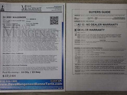 Used 2024 Jeep Wagoneer Series II AWD/4WD image 22