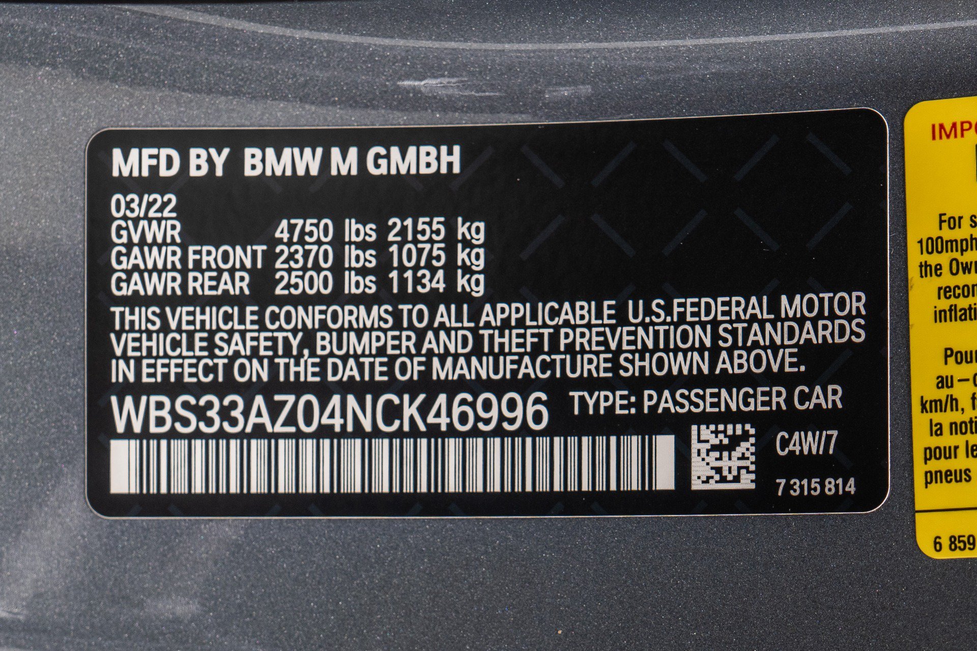 Used 2022 BMW M4 Competition w/ Executive Package RWD image 20