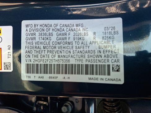 New 2026 Honda Civic LX image 15