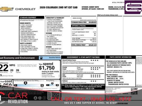 Used 2020 Chevrolet Colorado W/T image 8