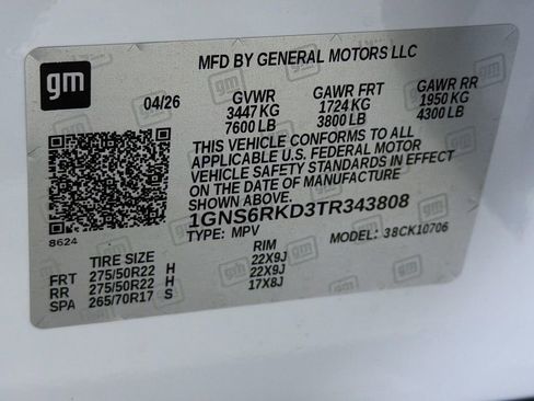 New 2026 Chevrolet Tahoe RST w/ Comfort Package AWD/4WD image 30