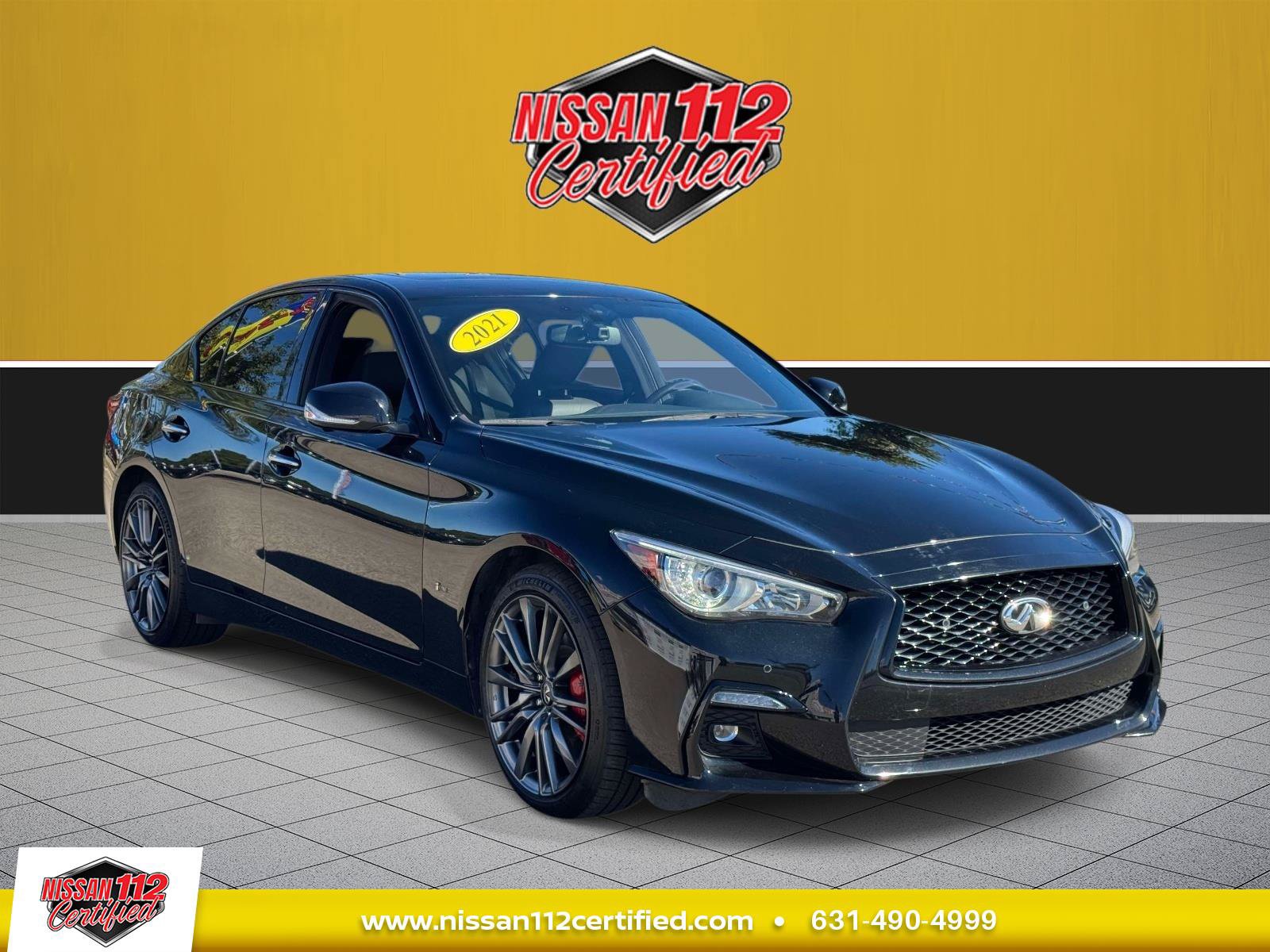 Used 2021 INFINITI Q50 Red Sport 400 AWD/4WD image 1