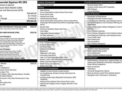 New 2026 Chevrolet Equinox RS w/ Safety and Technology Package AWD/4WD image 4