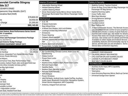 Used 2023 Chevrolet Corvette Stingray Preferred Conv w/ 2LT RWD image 2