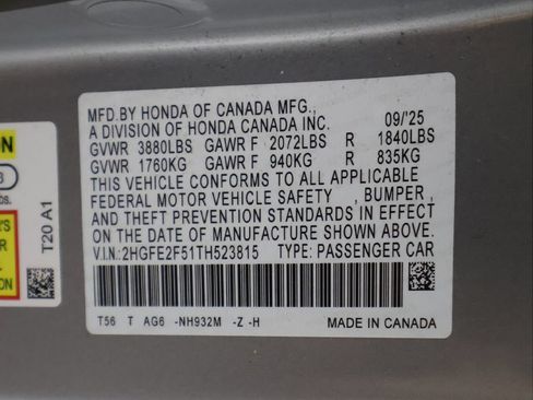 Used 2026 Honda Civic Sport image 47