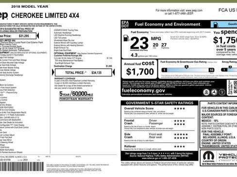 Used 2018 Jeep Cherokee Limited image 30