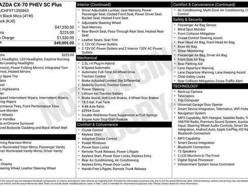 New 2026 MAZDA CX-70 SC Plus image 2