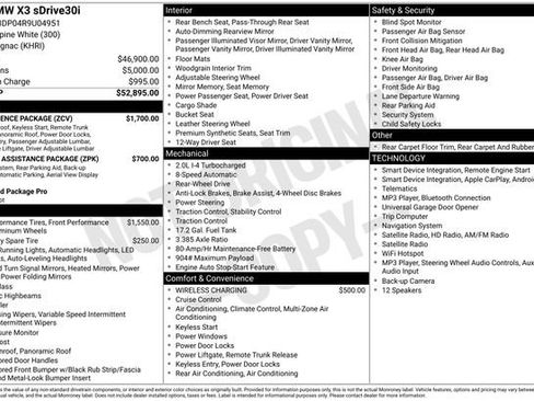 Used 2024 BMW X3 sDrive30i w/ Convenience Package RWD image 11