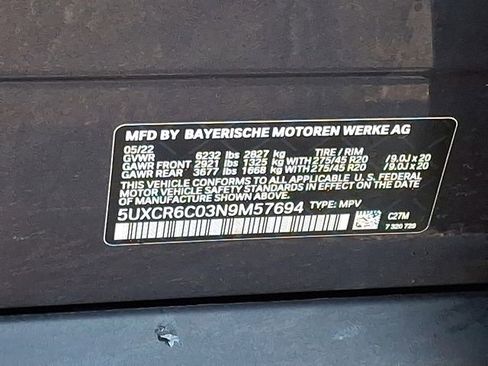 Certified 2022 BMW X5 xDrive40i w/ Luxury Seating Package image 28