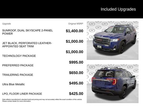 Used 2023 GMC Acadia AT4 w/ Technology Package AWD/4WD image 3