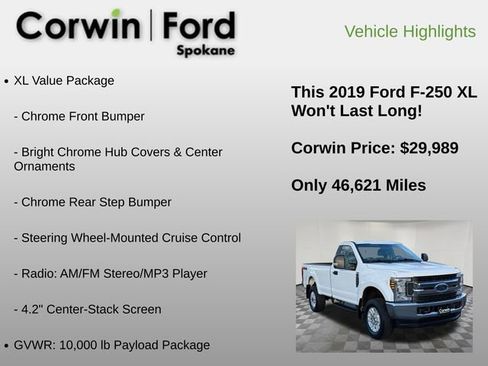 Used 2019 Ford F250 XL w/ XL Value Package image 6